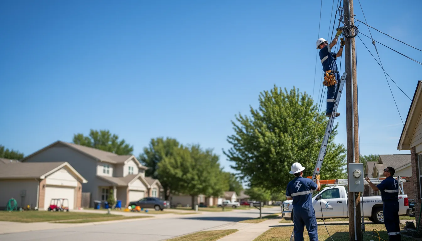 Residential electrician providing installation services in Dubuque, IA